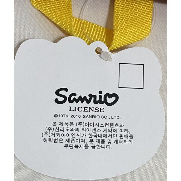 Sanrio Hello Kitty Red Polka Dot Backpack Bag Yellow Straps Flower NWT New - Picture 8 of 12